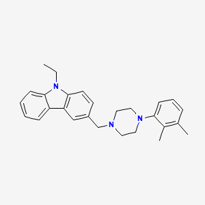 3-{[4-(2,3-dimethylphenyl)-1-piperazinyl]methyl}-9-ethyl-9H-carbazole