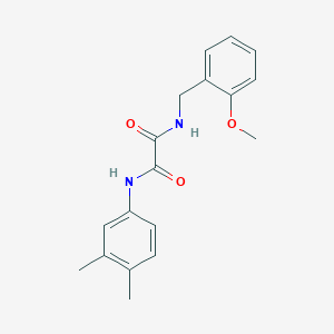 molecular formula C18H20N2O3 B4848598 N-(3,4-dimethylphenyl)-N'-(2-methoxybenzyl)ethanediamide 