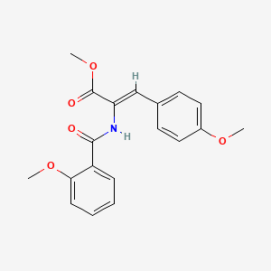 molecular formula C19H19NO5 B4848622 methyl 2-[(2-methoxybenzoyl)amino]-3-(4-methoxyphenyl)acrylate 