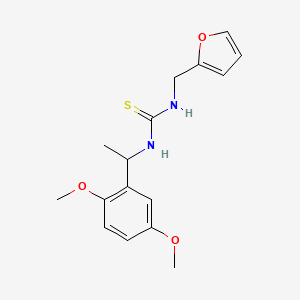molecular formula C16H20N2O3S B4848745 N-[1-(2,5-dimethoxyphenyl)ethyl]-N'-(2-furylmethyl)thiourea 