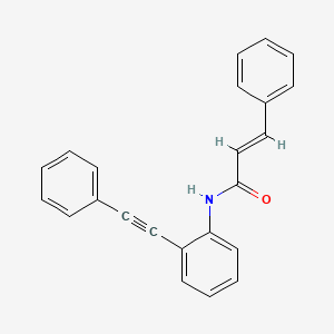 molecular formula C23H17NO B4848891 3-phenyl-N-[2-(phenylethynyl)phenyl]acrylamide 
