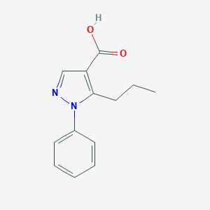 B048489 1-Phenyl-5-propyl-1H-pyrazole-4-carboxylic acid CAS No. 116344-17-3
