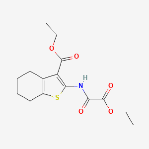 molecular formula C15H19NO5S B4848907 ethyl 2-{[ethoxy(oxo)acetyl]amino}-4,5,6,7-tetrahydro-1-benzothiophene-3-carboxylate 