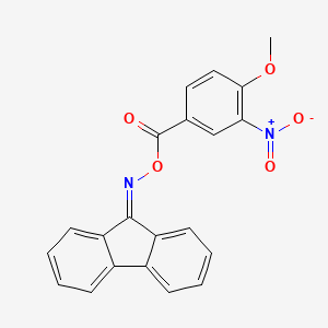 molecular formula C21H14N2O5 B4848921 9H-fluoren-9-one O-(4-methoxy-3-nitrobenzoyl)oxime 