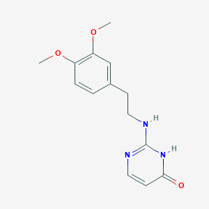 molecular formula C14H17N3O3 B4848939 2-{[2-(3,4-dimethoxyphenyl)ethyl]amino}-4(3H)-pyrimidinone 