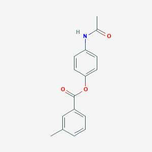 molecular formula C16H15NO3 B484894 (4-Acetamidophenyl) 3-methylbenzoate CAS No. 392236-06-5