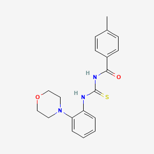 4-methyl-N-({[2-(4-morpholinyl)phenyl]amino}carbonothioyl)benzamide