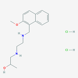 molecular formula C17H26Cl2N2O2 B4848968 1-[(2-{[(2-methoxy-1-naphthyl)methyl]amino}ethyl)amino]propan-2-ol dihydrochloride 