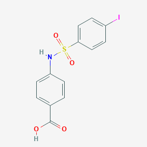 molecular formula C13H10INO4S B484906 4-[(4-Iodophenyl)sulfonylamino]benzoic acid CAS No. 126146-00-7
