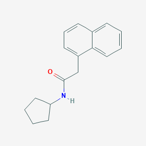 molecular formula C17H19NO B484908 N-cyclopentyl-2-naphthalen-1-ylacetamide CAS No. 446834-80-6