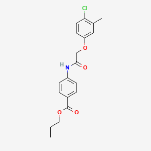 molecular formula C19H20ClNO4 B4849134 propyl 4-{[(4-chloro-3-methylphenoxy)acetyl]amino}benzoate 