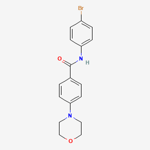 molecular formula C17H17BrN2O2 B4849139 N-(4-bromophenyl)-4-(4-morpholinyl)benzamide 