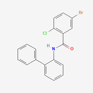 molecular formula C19H13BrClNO B4849147 N-2-biphenylyl-5-bromo-2-chlorobenzamide 