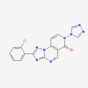 molecular formula C16H9ClN8O B4849159 2-(2-chlorophenyl)-7-(4H-1,2,4-triazol-4-yl)pyrido[3,4-e][1,2,4]triazolo[1,5-a]pyrimidin-6(7H)-one 