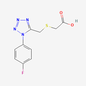 ({[1-(4-fluorophenyl)-1H-tetrazol-5-yl]methyl}thio)acetic acid