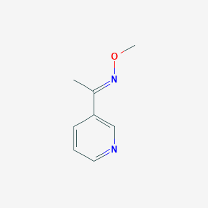 molecular formula C8H10N2O B048492 (E)-N-methoxy-1-pyridin-3-ylethanimine CAS No. 121453-74-5