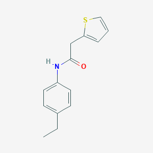 molecular formula C14H15NOS B484920 N-(4-ethylphenyl)-2-(2-thienyl)acetamide CAS No. 349432-82-2