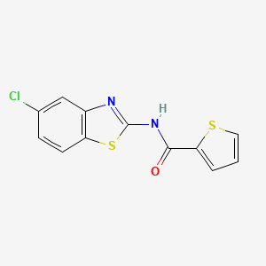 molecular formula C12H7ClN2OS2 B4849204 N-(5-chloro-1,3-benzothiazol-2-yl)-2-thiophenecarboxamide 