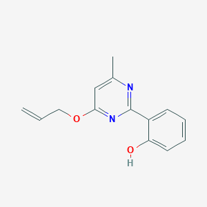 molecular formula C14H14N2O2 B4849253 2-[4-(allyloxy)-6-methyl-2-pyrimidinyl]phenol 