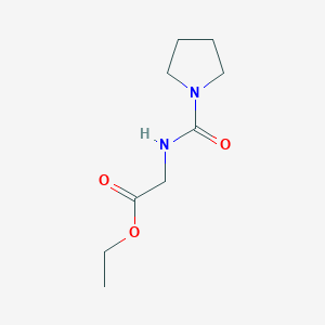 molecular formula C9H16N2O3 B4849364 ethyl N-(1-pyrrolidinylcarbonyl)glycinate 