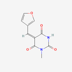 molecular formula C10H8N2O4 B4849397 5-(3-furylmethylene)-1-methyl-2,4,6(1H,3H,5H)-pyrimidinetrione 