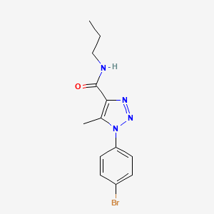 molecular formula C13H15BrN4O B4849402 1-(4-溴苯基)-5-甲基-N-丙基-1H-1,2,3-三唑-4-甲酰胺 