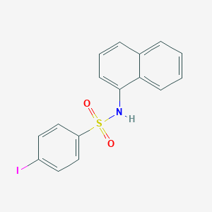 molecular formula C16H12INO2S B484941 4-iodo-N-naphthalen-1-ylbenzenesulfonamide CAS No. 429656-61-1