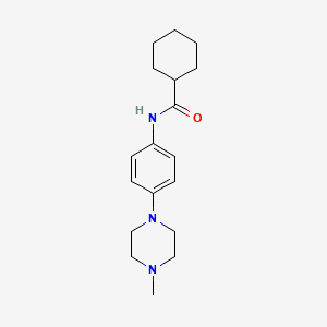 molecular formula C18H27N3O B4849454 N-[4-(4-methyl-1-piperazinyl)phenyl]cyclohexanecarboxamide 