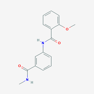 molecular formula C16H16N2O3 B4849474 2-methoxy-N-{3-[(methylamino)carbonyl]phenyl}benzamide 