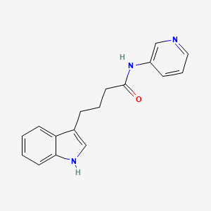 molecular formula C17H17N3O B4849592 4-(1H-indol-3-yl)-N-3-pyridinylbutanamide 