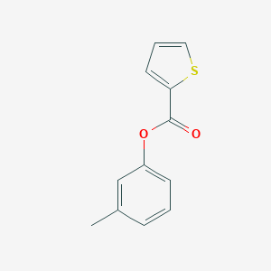molecular formula C12H10O2S B484960 2-Thiophenecarboxylic acid, 3-methylphenyl ester CAS No. 38281-69-5