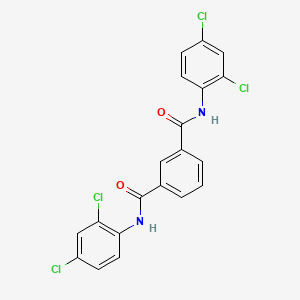molecular formula C20H12Cl4N2O2 B4849626 N,N'-二(2,4-二氯苯基)间苯二甲酰胺 