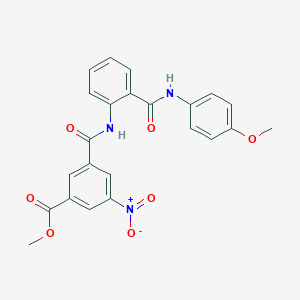 molecular formula C23H19N3O7 B4849677 methyl 3-{[(2-{[(4-methoxyphenyl)amino]carbonyl}phenyl)amino]carbonyl}-5-nitrobenzoate 