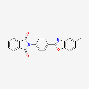 molecular formula C22H14N2O3 B4849684 2-[4-(5-methyl-1,3-benzoxazol-2-yl)phenyl]-1H-isoindole-1,3(2H)-dione 