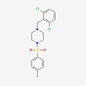 molecular formula C18H20Cl2N2O2S B4849748 1-(2,6-dichlorobenzyl)-4-[(4-methylphenyl)sulfonyl]piperazine 