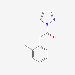 molecular formula C12H12N2O B4849751 1-[(2-methylphenyl)acetyl]-1H-pyrazole 