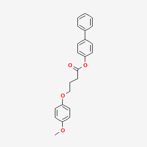 molecular formula C23H22O4 B4849766 4-biphenylyl 4-(4-methoxyphenoxy)butanoate 