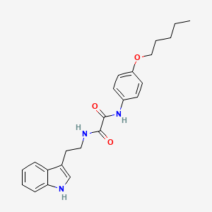 molecular formula C23H27N3O3 B4849770 N-[2-(1H-indol-3-yl)ethyl]-N'-[4-(pentyloxy)phenyl]ethanediamide 