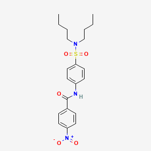 N-{4-[(dibutylamino)sulfonyl]phenyl}-4-nitrobenzamide