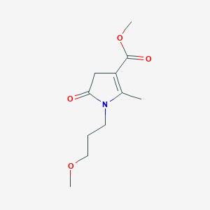 molecular formula C11H17NO4 B4849914 methyl 1-(3-methoxypropyl)-2-methyl-5-oxo-4,5-dihydro-1H-pyrrole-3-carboxylate 