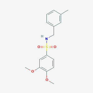 molecular formula C16H19NO4S B4849919 3,4-dimethoxy-N-(3-methylbenzyl)benzenesulfonamide 