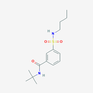 molecular formula C15H24N2O3S B4849935 N-(tert-butyl)-3-[(butylamino)sulfonyl]benzamide 