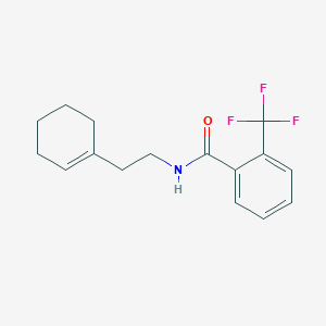 molecular formula C16H18F3NO B4849939 N-[2-(1-cyclohexen-1-yl)ethyl]-2-(trifluoromethyl)benzamide 