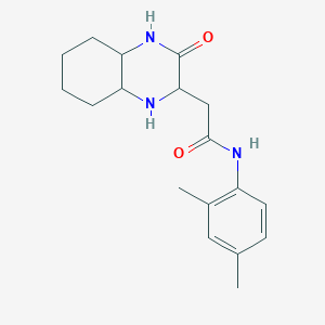N-(2,4-dimethylphenyl)-2-(3-oxodecahydro-2-quinoxalinyl)acetamide