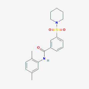 N-(2,5-dimethylphenyl)-3-(1-piperidinylsulfonyl)benzamide
