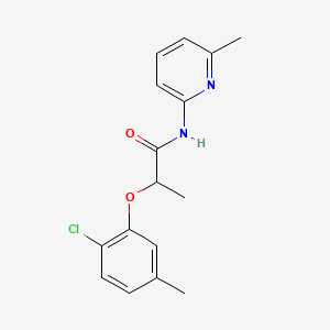 molecular formula C16H17ClN2O2 B4850043 2-(2-chloro-5-methylphenoxy)-N-(6-methyl-2-pyridinyl)propanamide 