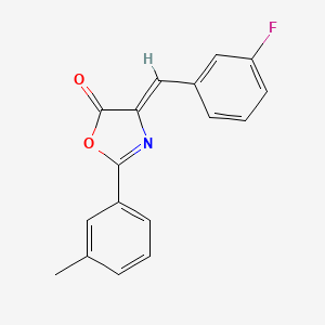 molecular formula C17H12FNO2 B4850059 4-(3-fluorobenzylidene)-2-(3-methylphenyl)-1,3-oxazol-5(4H)-one 