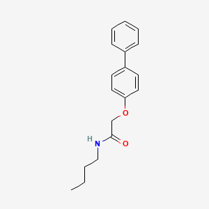 molecular formula C18H21NO2 B4850091 2-(4-biphenylyloxy)-N-butylacetamide 