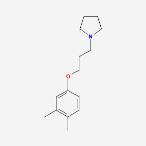 molecular formula C15H23NO B4850164 1-[3-(3,4-dimethylphenoxy)propyl]pyrrolidine 