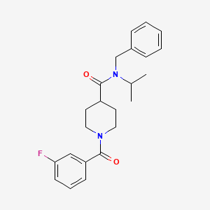 molecular formula C23H27FN2O2 B4850199 N-benzyl-1-(3-fluorobenzoyl)-N-isopropyl-4-piperidinecarboxamide 
